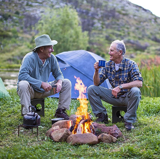 كرسي قابل للطي خفيف الوزن للتخييم وصيد الأسماك والمشي لمسافات طويلة والنزهات والسفر والصيد والشواء
