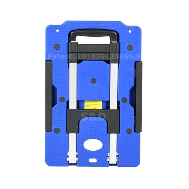 عربة عربة محمولة وخفيفة الوزن 125 كجم محمولة بمقبض قابل للسحب وخمس عجلات 